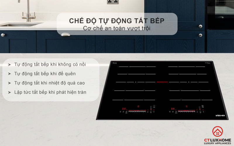 Chế độ tự động tắt bếp