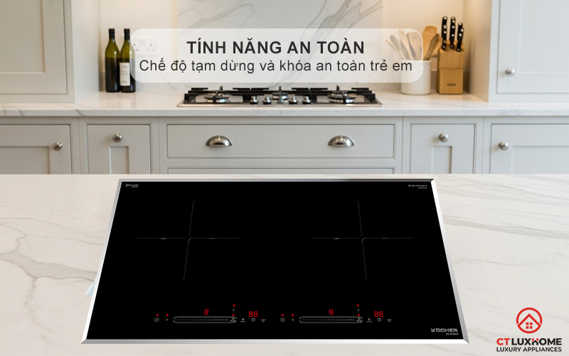 Chế độ tạm dừng Pause, khóa an toàn trẻ em Child Lock