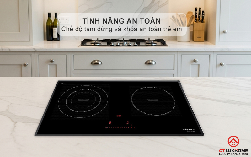 Chế độ tạm dừng Pause, khóa an toàn trẻ em Child Lock