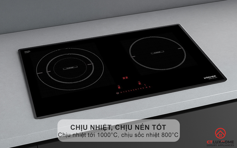 Chịu nhiệt 1000 độ C, chịu sốc nhiệt 800 độ C, chịu nén tốt