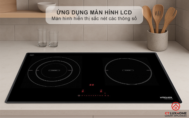Màn hình LCD ứng dụng trên bếp từ công nghệ cao