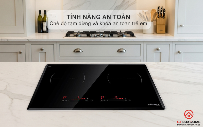 Chế độ tạm dừng Pause, khóa an toàn trẻ em Child Lock