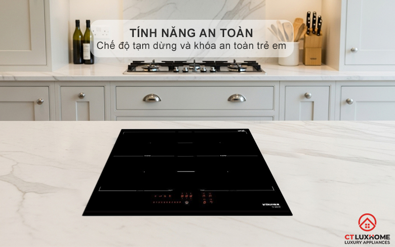 Chế độ tạm dừng Pause, khóa an toàn trẻ em Child Lock