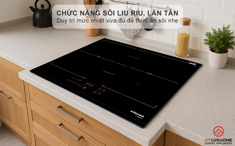 Chức năng sôi liu riu, lăn tăn, hầm…