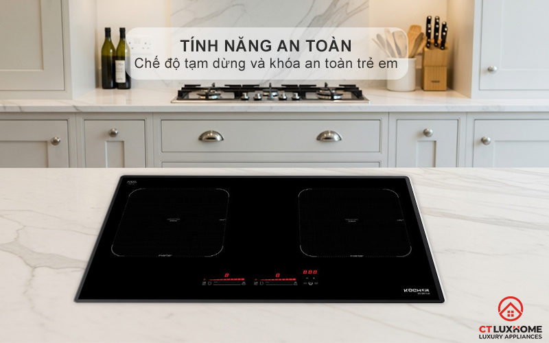 Chế độ tạm dừng Pause, khóa an toàn trẻ em Child Lock