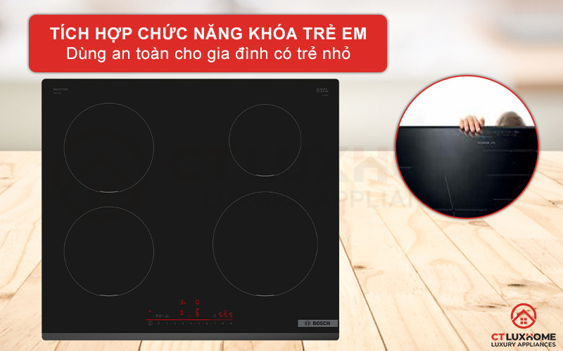 BẾP TỪ 4 VÙNG NẤU BOSCH PIE631HB1E SERIE 6 10