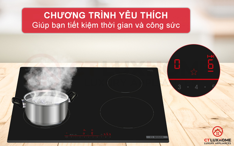 BẾP TỪ 4 VÙNG NẤU BOSCH PIE631HB1E SERIE 6 6