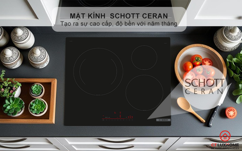 Mặt kính gốm thủy tinh Schott Ceran cao cấp, độ bền với năm tháng