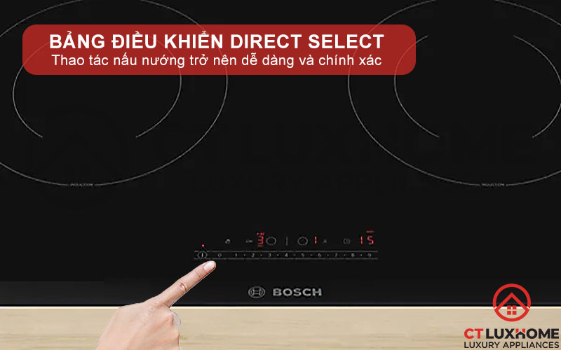 Nấu nướng dễ dàng với điều khiển cảm ứng Direct Select