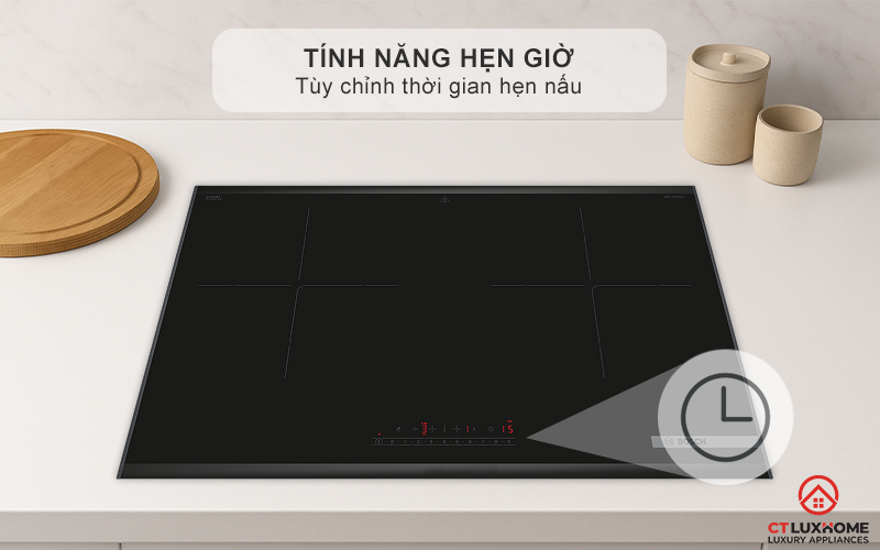 Tính năng hẹn giờ tiện lợi tùy chỉnh hẹn thời gian nấu