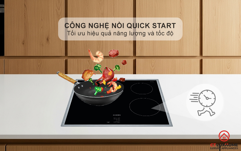 Công nghệ QuickStart nhận diện nồi và bắt đầu nấu nướng nhanh chóng