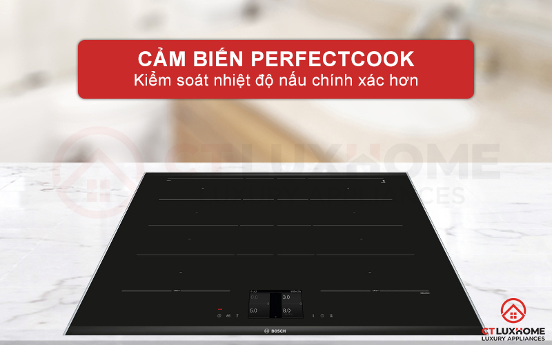 Kiểm soát nhiệt độ nấu chính xác với cảm biến PerfectCook