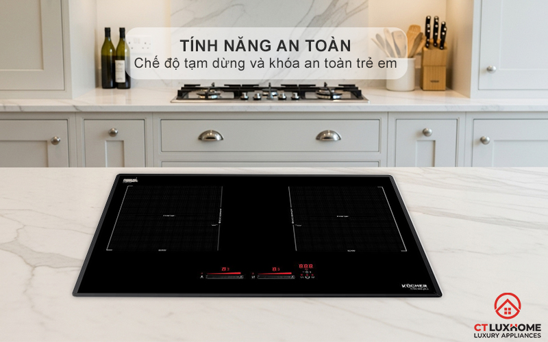 Chế độ tạm dừng Pause, khóa an toàn trẻ em Child Lock