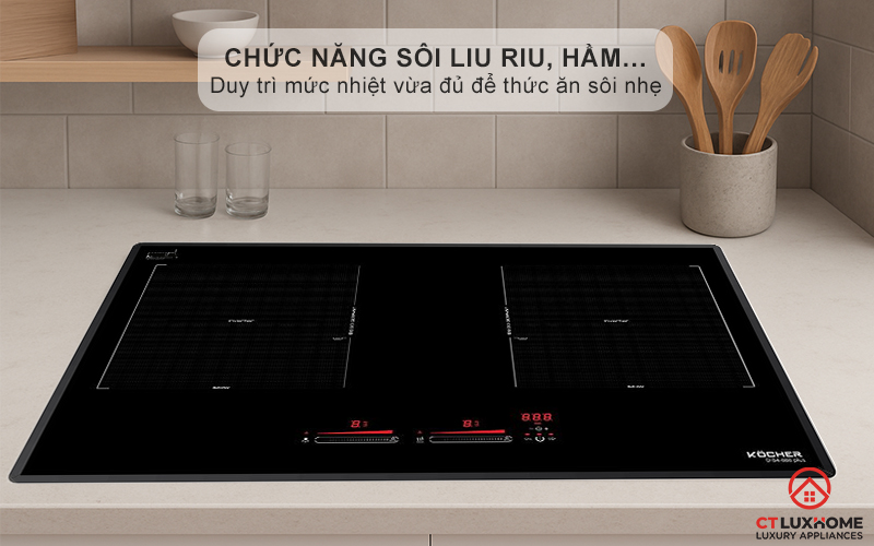 Chức năng sôi liu riu, lăn tăn, hầm…