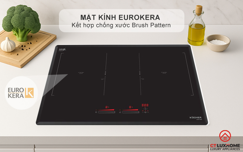 Mặt kính Eurokera Cộng hòa Pháp cao cấp