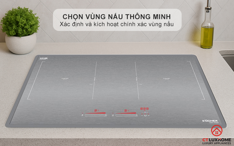 Chức năng chọn vùng nấu thông minh vượt trội