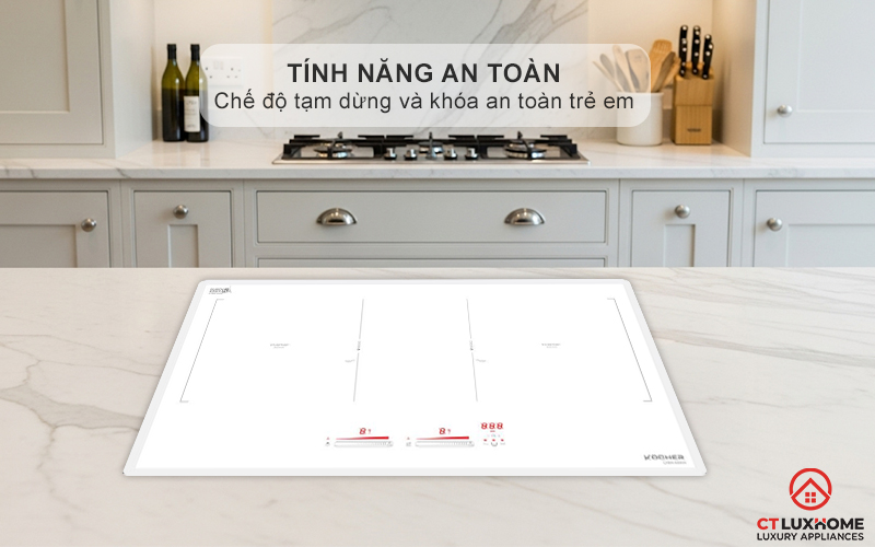 Chế độ tạm dừng Pause, khóa an toàn trẻ em Child Lock