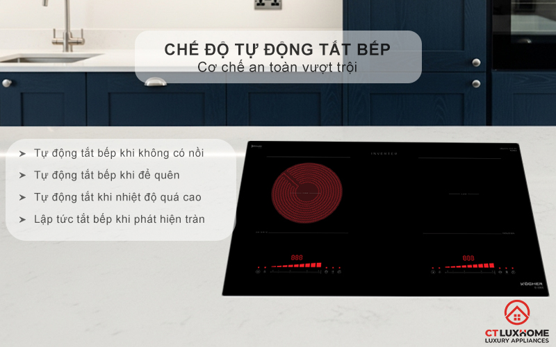 Chế độ tự động tắt bếp