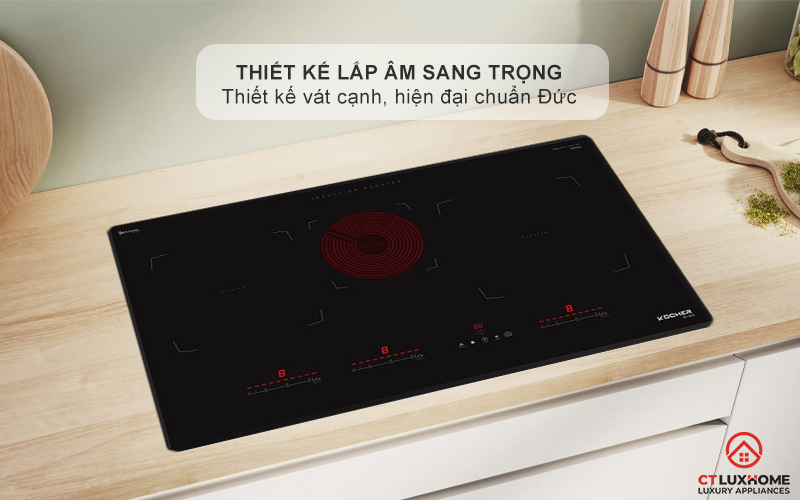 Thiết kế hiện đại, vát cạnh sang trọng và tinh tế