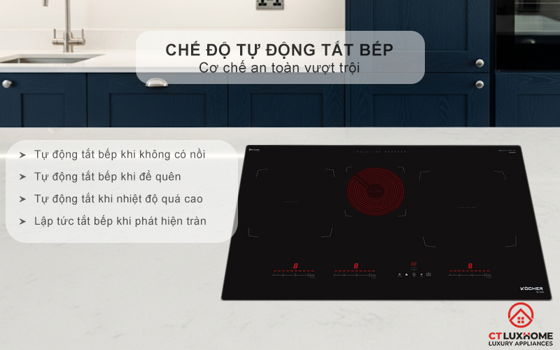 Chế độ tự động tắt bếp