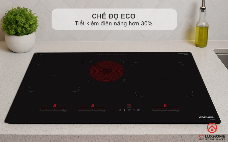 Chế độ ECO giúp tiết kiệm điện năng hơn 30%