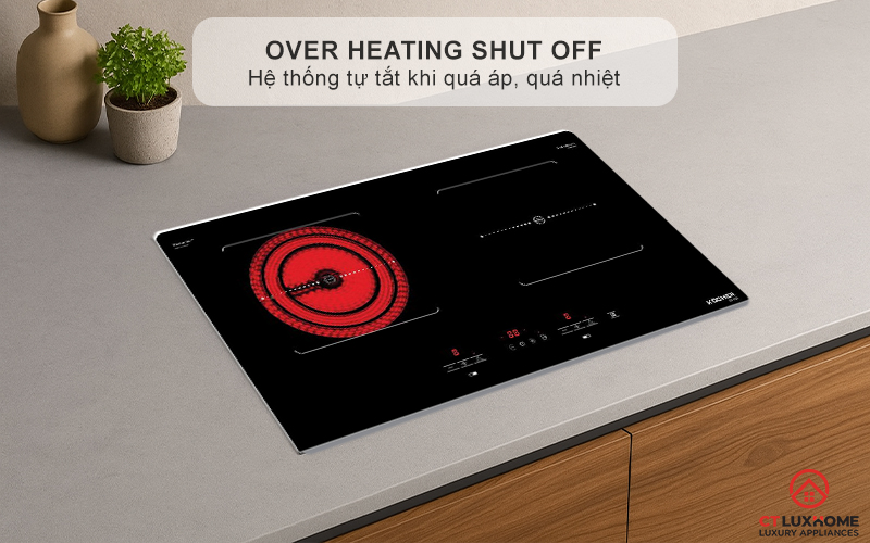 Over heating shut off - Hệ thống tự tắt khi quá áp, quá nhiệt