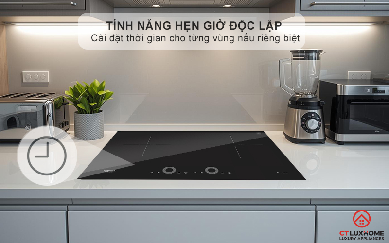 Hẹn giờ nấu và tắt bếp