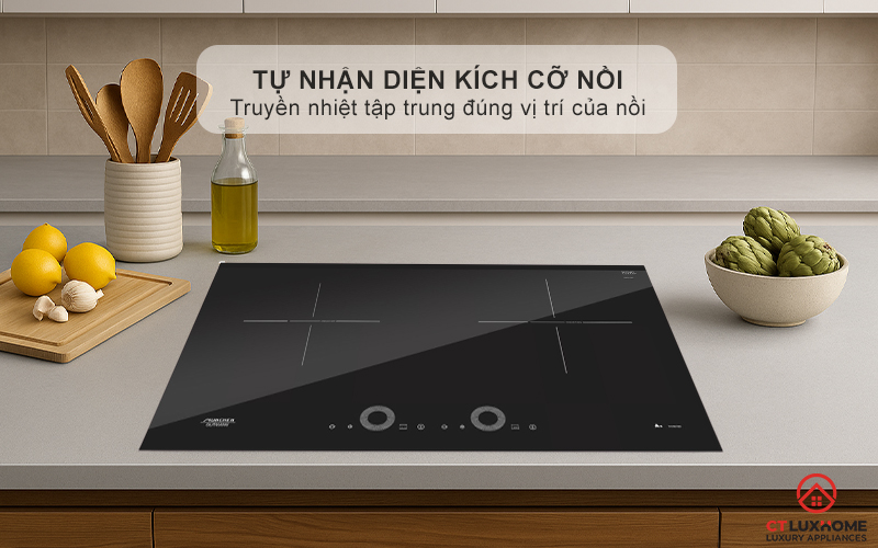 Tự động nhận diện kích cỡ xoong, nồi