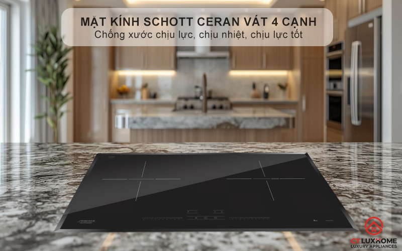 Mặt kính Schott Ceran vát 4 cạnh