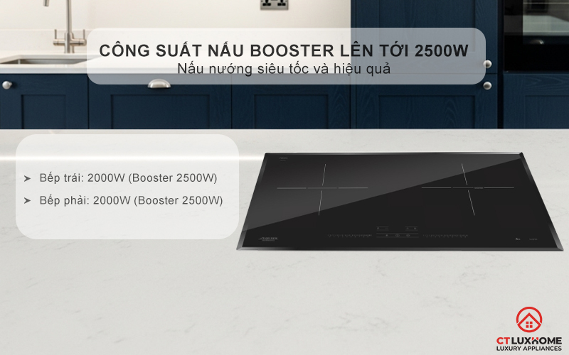 Tổng công suất 3700W với công nghệ san nhiệt ICG5 Digi Turbo