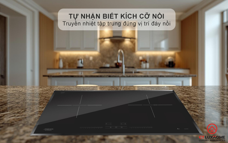 Phần từ tự động nhận biết kích cỡ xoong nồi