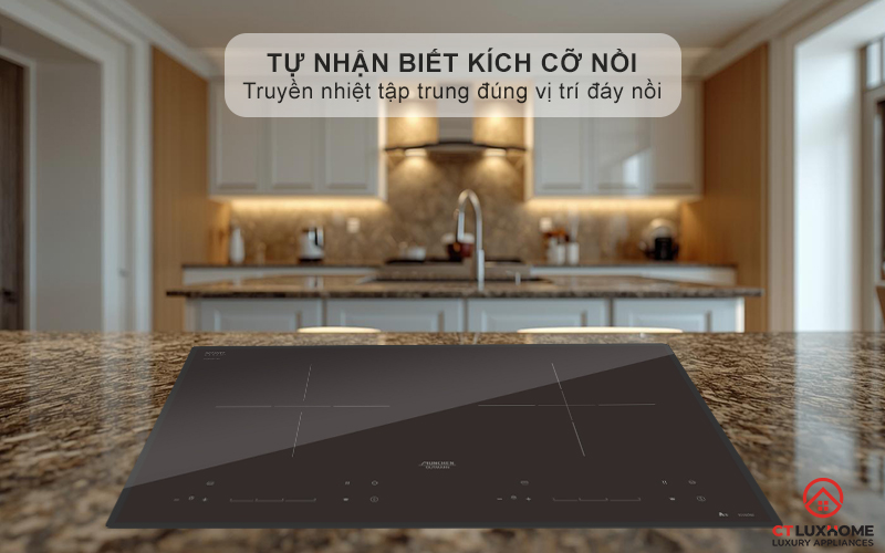 Phần từ tự động nhận biết kích cỡ xoong nồi