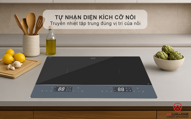 Phần từ tự động nhận biết kích cỡ xoong nồi
