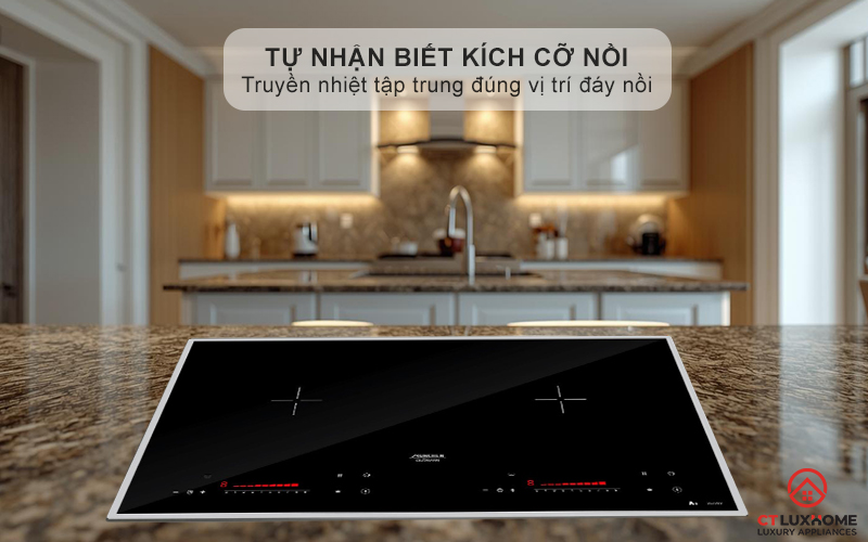 Phần từ tự động nhận biết kích cỡ xoong nồi