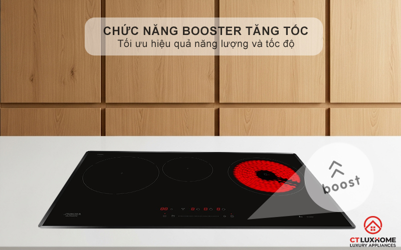 Công nghệ nấu nhanh Booster – Tăng tốc độ nấu vượt trội