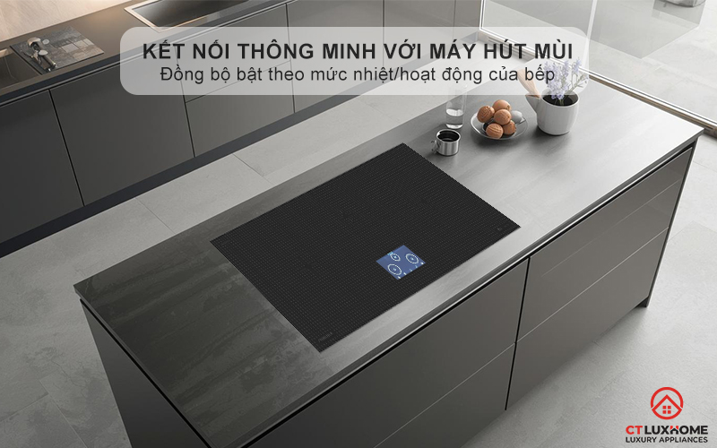 Kết nối thông minh bếp từ với máy hút mùi