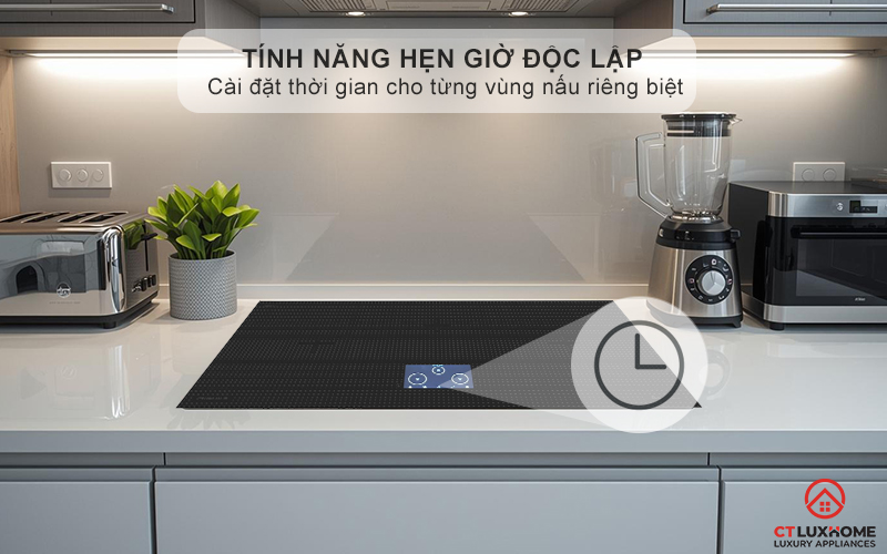 Hẹn giờ nấu và tắt bếp