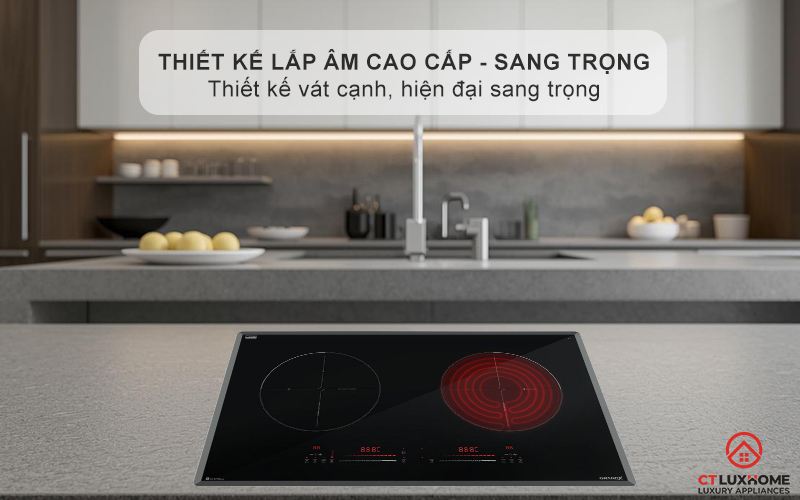 Thiết kế lắp âm cao cấp - sang trọng