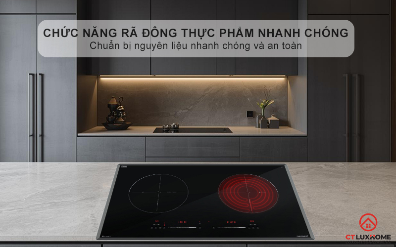 Chức năng rã đông (Defrost) thực phẩm nhanh chóng, tiện lợi
