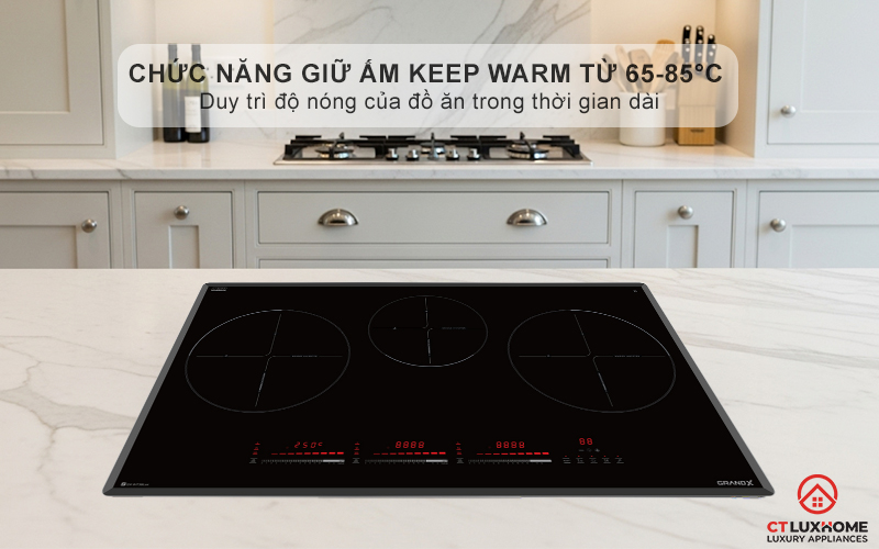 Chức năng giữ ấm Keep Warm từ 65-85°C, duy trì độ nóng của đồ ăn trong thời gian dài