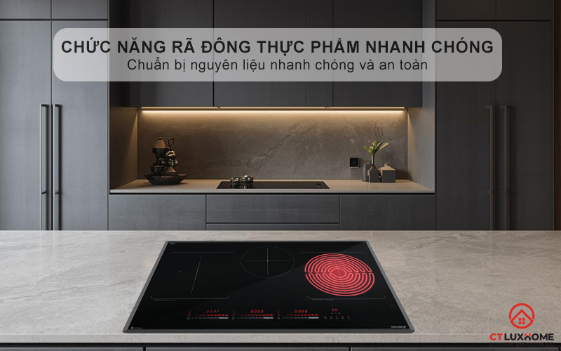 Chức năng rã đông (Defrost) thực phẩm nhanh chóng, tiện lợi