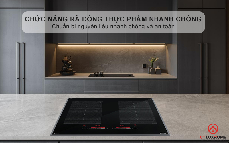 Chức năng rã đông (Defrost) thực phẩm nhanh chóng, tiện lợi