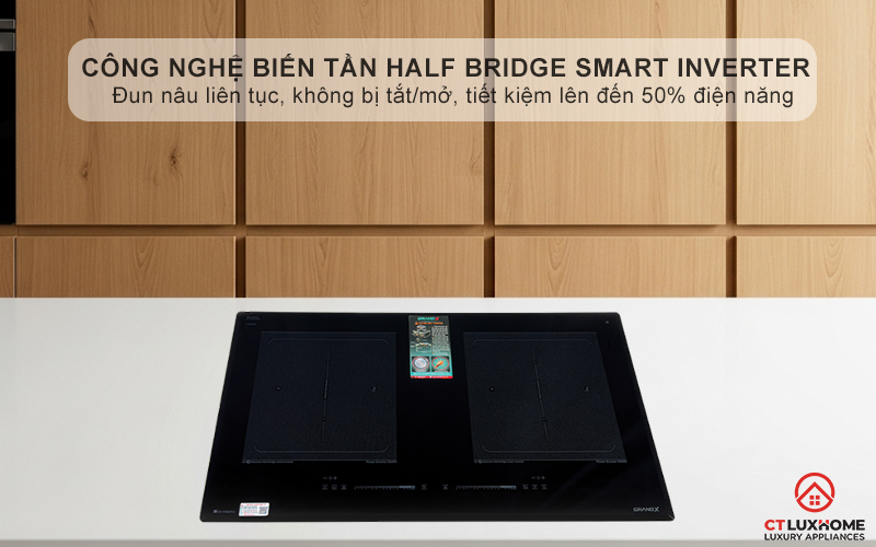 Công nghệ Half Bridge Smart INVERTER Duy trì nhiệt độ ổn định ở mức thấp nhất mà không cần bật/tắt liên tục