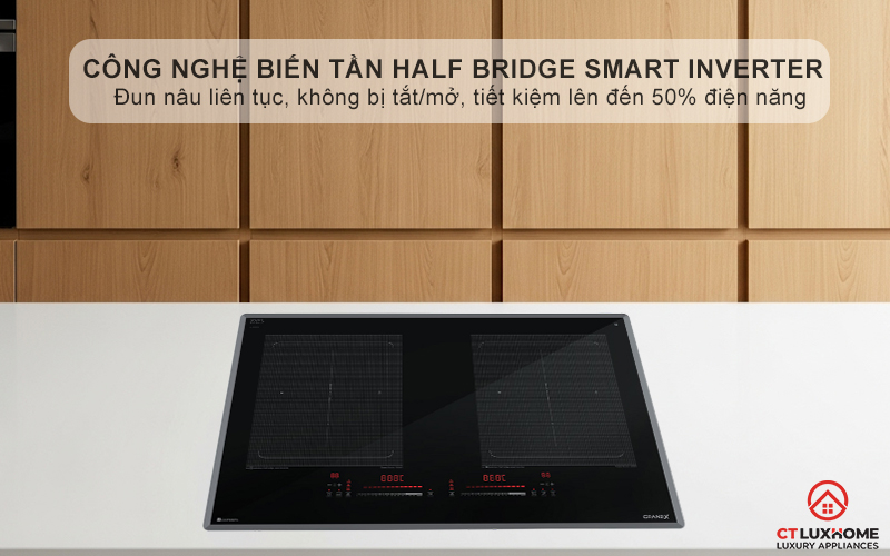 Công nghệ Half Bridge Smart INVERTER Duy trì nhiệt độ ổn định ở mức thấp nhất mà không cần bật/tắt liên tục
