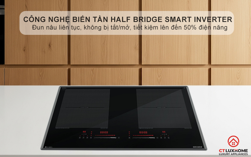 Công nghệ Half Bridge Smart INVERTER Duy trì nhiệt độ ổn định ở mức thấp nhất mà không cần bật/tắt liên tục