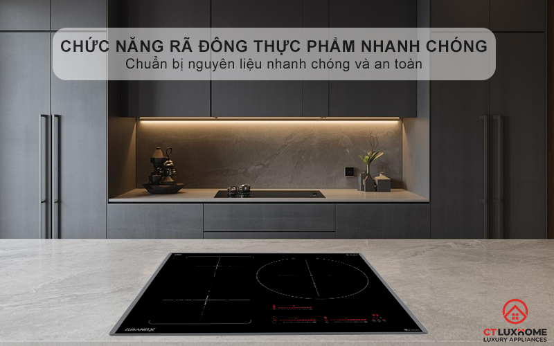 Chức năng rã đông thực phẩm nhanh chóng, tiện lợi