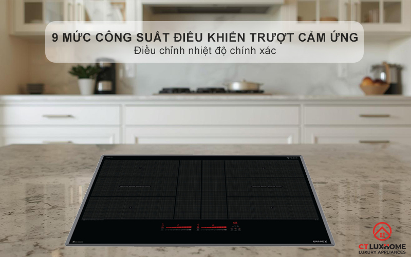 9 mức công suất điều khiển trượt cảm ứng, điều chỉnh nhiệt độ chính xác