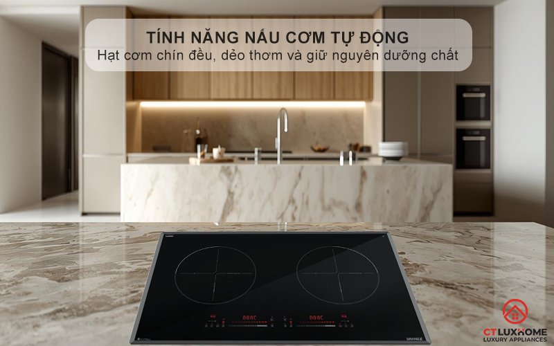 Tính năng nấu cơm tự động chuyên biệt ngay trên bếp từ