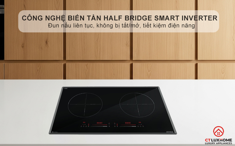 Công nghệ Half Bridge Smart INVERTER Duy trì nhiệt độ ổn định ở mức thấp nhất mà không cần bật/tắt liên tục