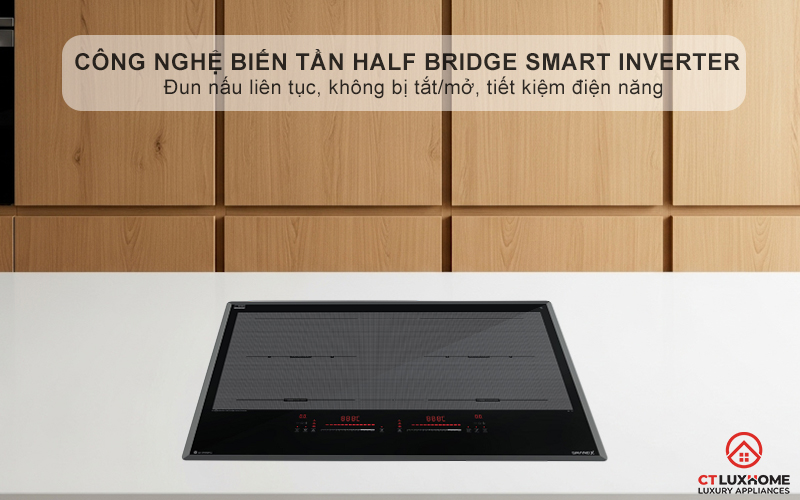 Công nghệ Half Bridge Smart INVERTER Duy trì nhiệt độ ổn định ở mức thấp nhất mà không cần bật/tắt liên tục